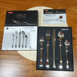 スタイリッシュで衛生的なカトラリー✨HEAD UP FLATWARE ディナーセット