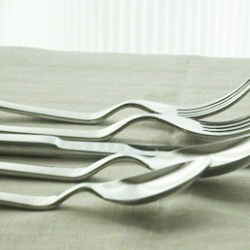 ヘッドを浮かせた特殊構造♪カトラリー HEAD UP FLATWARE ディナーセット 5PCS