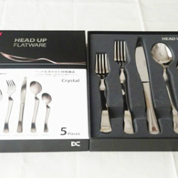 ヘッドを浮かせた特殊構造♪カトラリー HEAD UP FLATWARE ディナーセット 5PCS